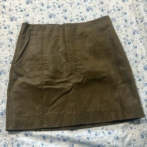 Free people pleather mini skirt
